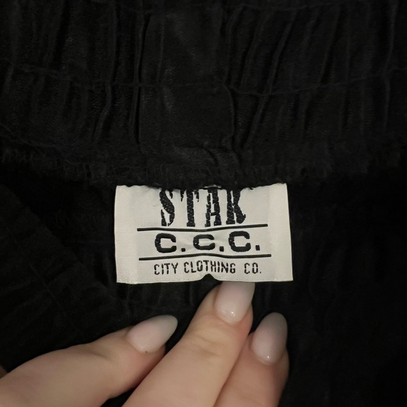 Wide Leg Black Vintage Pants size Medium - Picture 3 of 9